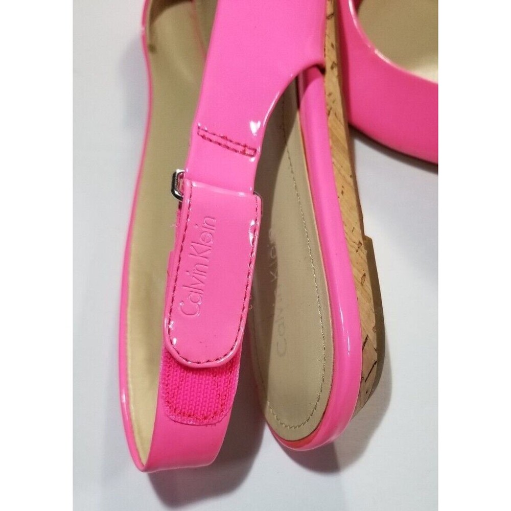 Calvin Klein Women's Shoes Neon Pink Patent US Size 9M Jaylin New  READ BELOW - Picture 6 of 9